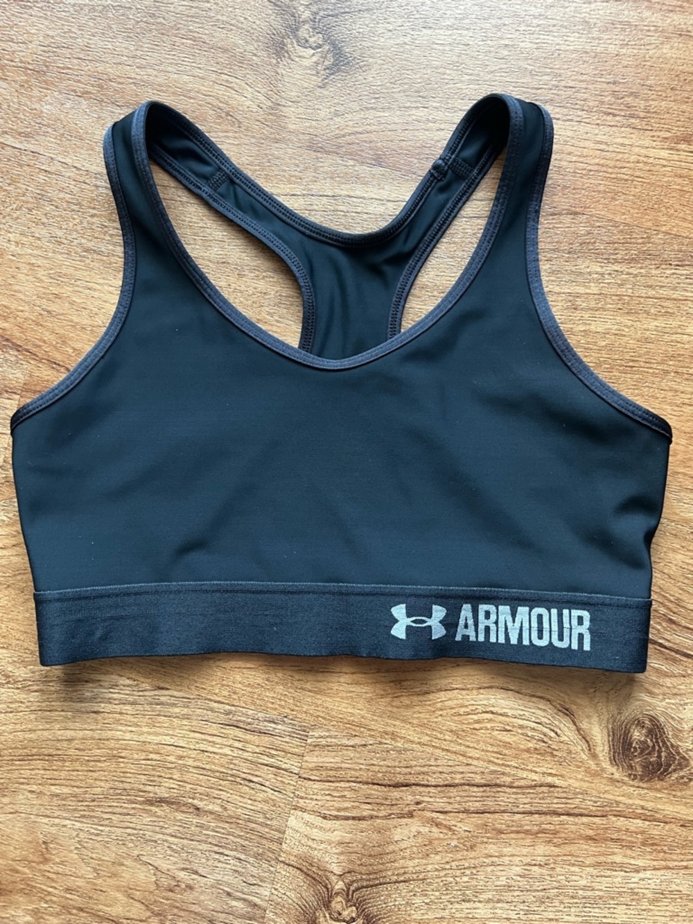 Under Armour Black Racerback Sports Bra Womens Approx S/M Compression